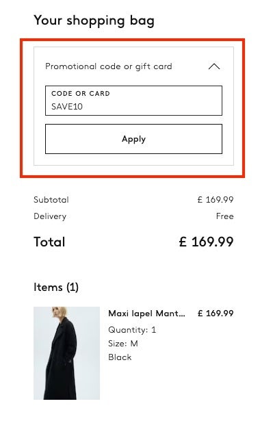 How to add discount code