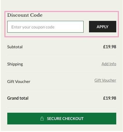 J. Parker's checkout with code