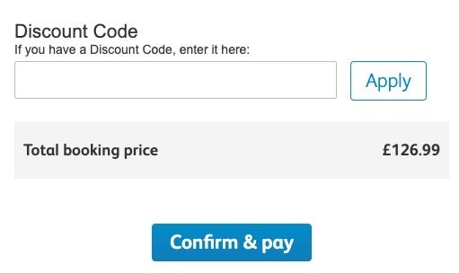 Travelodge checkout with code