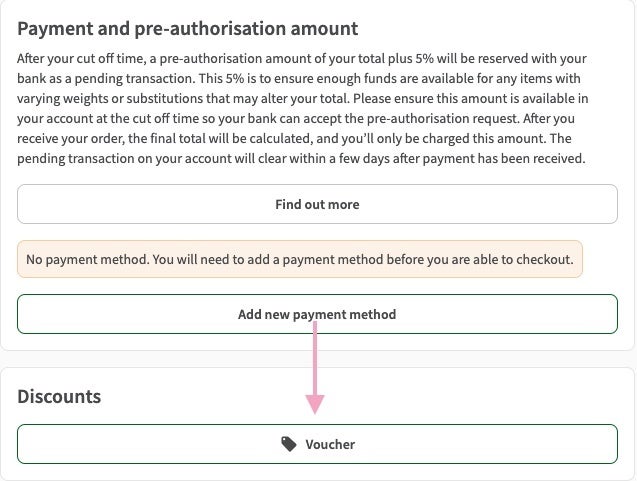 Morrisons checkout with code